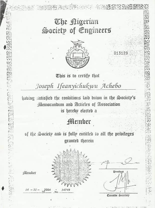 Certification
